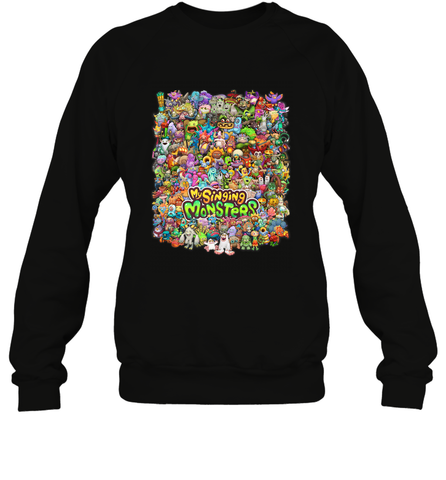 Monster Medley Crewneck Sweatshirt Crewneck Sweatshirt / Black / S Crewneck Sweatshirt - belovedtshirt