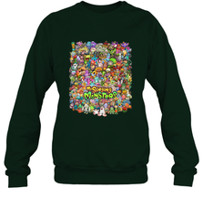 Monster Medley Crewneck Sweatshirt Crewneck Sweatshirt - belovedtshirt