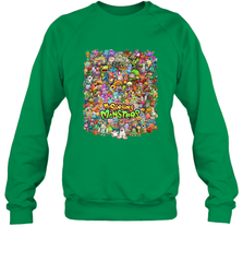 Monster Medley Crewneck Sweatshirt Crewneck Sweatshirt - belovedtshirt