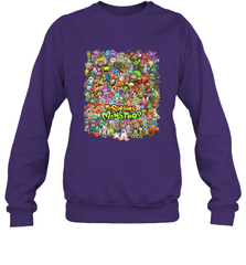 Monster Medley Crewneck Sweatshirt Crewneck Sweatshirt - belovedtshirt