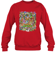 Monster Medley Crewneck Sweatshirt Crewneck Sweatshirt - belovedtshirt