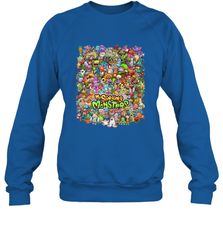 Monster Medley Crewneck Sweatshirt Crewneck Sweatshirt - belovedtshirt