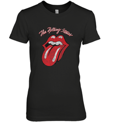 Mens The Rolling Stones Script Tongue Logo Women's Premium T-Shirt Women's Premium T-Shirt - belovedtshirt