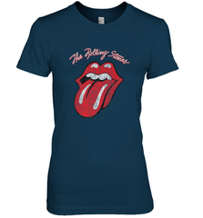 Mens The Rolling Stones Script Tongue Logo Women's Premium T-Shirt Women's Premium T-Shirt - belovedtshirt