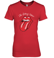 Mens The Rolling Stones Script Tongue Logo Women's Premium T-Shirt Women's Premium T-Shirt - belovedtshirt