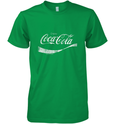 Coca Cola Vintage White Enjoy Logo Men's Premium T-Shirt