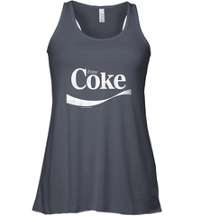 Coca Cola Vintage Enjoy Coke White Logo Women's Racerback Tank Women's Racerback Tank - belovedtshirt