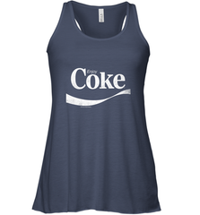 Coca Cola Vintage Enjoy Coke White Logo Women's Racerback Tank Women's Racerback Tank - belovedtshirt