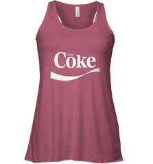 Coca Cola Vintage Enjoy Coke White Logo Women's Racerback Tank Women's Racerback Tank - belovedtshirt