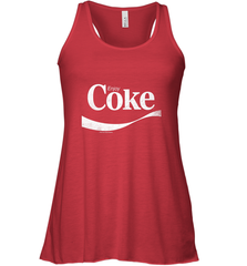 Coca Cola Vintage Enjoy Coke White Logo Women's Racerback Tank Women's Racerback Tank - belovedtshirt