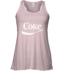 Coca Cola Vintage Enjoy Coke White Logo Women's Racerback Tank Women's Racerback Tank - belovedtshirt