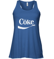Coca Cola Vintage Enjoy Coke White Logo Women's Racerback Tank Women's Racerback Tank - belovedtshirt
