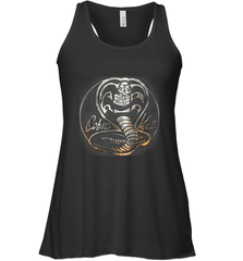 Cobra Kai Rusted Steel Snake Logo Women's Racerback Tank Women's Racerback Tank - belovedtshirt