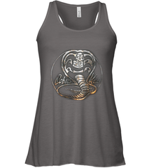 Cobra Kai Rusted Steel Snake Logo Women's Racerback Tank Women's Racerback Tank - belovedtshirt