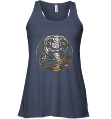 Cobra Kai Rusted Steel Snake Logo Women's Racerback Tank Women's Racerback Tank - belovedtshirt