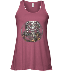 Cobra Kai Rusted Steel Snake Logo Women's Racerback Tank Women's Racerback Tank - belovedtshirt