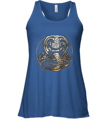 Cobra Kai Rusted Steel Snake Logo Women's Racerback Tank Women's Racerback Tank - belovedtshirt