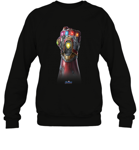 Marvel Avengers Endgame Infinity Stone Gauntlet Color Logo Crewneck Sweatshirt