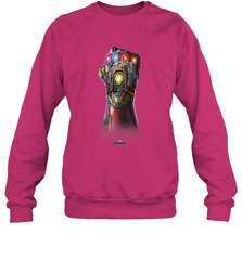 Marvel Avengers Endgame Infinity Stone Gauntlet Color Logo Crewneck Sweatshirt Crewneck Sweatshirt - belovedtshirt