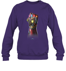 Marvel Avengers Endgame Infinity Stone Gauntlet Color Logo Crewneck Sweatshirt Crewneck Sweatshirt - belovedtshirt