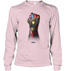 Marvel Avengers Endgame Infinity Stone Gauntlet Color Logo Long Sleeve T-Shirt Long Sleeve T-Shirt - belovedtshirt