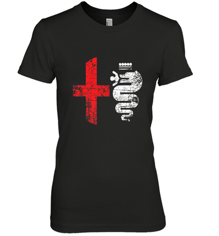 Alfa Car Drivers Stylish Grunge Logo Women's Premium T-Shirt Women's Premium T-Shirt / Black / XS Women's Premium T-Shirt - belovedtshirt