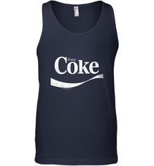 Coca Cola Vintage Enjoy Coke White Logo Men's Tank Top Men's Tank Top - belovedtshirt