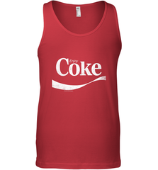 Coca Cola Vintage Enjoy Coke White Logo Men's Tank Top Men's Tank Top - belovedtshirt