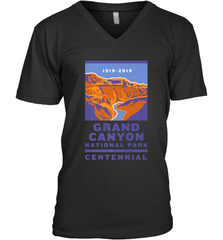 Grand Canyon National Park Centennial Logo Men's V-Neck Men's V-Neck - belovedtshirt