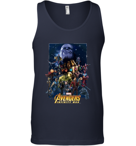 Marvel Avengers Infinity War Neon Team 2 Men's Tank Top
