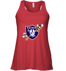 Nfl Oakland Raiders Champion Mickey Mouse Women's Racerback Tank
