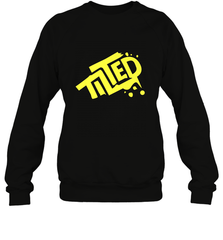 Fortnite Tilted (Yellow Logo) Crewneck Sweatshirt Crewneck Sweatshirt - belovedtshirt