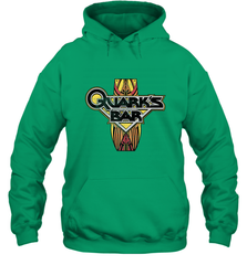 Star Trek DS9 Quark's Bar Vintage Logo Hooded Sweatshirt Hooded Sweatshirt - belovedtshirt