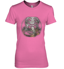 Cobra Kai Rusted Steel Snake Logo Women's Premium T-Shirt Women's Premium T-Shirt - belovedtshirt