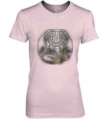 Cobra Kai Rusted Steel Snake Logo Women's Premium T-Shirt Women's Premium T-Shirt - belovedtshirt