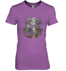 Cobra Kai Rusted Steel Snake Logo Women's Premium T-Shirt Women's Premium T-Shirt - belovedtshirt