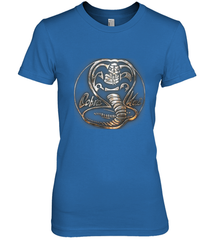 Cobra Kai Rusted Steel Snake Logo Women's Premium T-Shirt Women's Premium T-Shirt - belovedtshirt