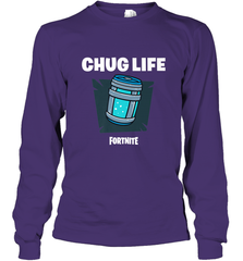 Fortnite Chug Life Long Sleeve T-Shirt Long Sleeve T-Shirt - belovedtshirt