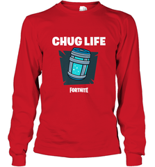 Fortnite Chug Life Long Sleeve T-Shirt Long Sleeve T-Shirt - belovedtshirt