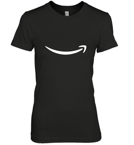 Smile Shirt  White Logo Women's Premium T-Shirt Women's Premium T-Shirt / Black / XS Women's Premium T-Shirt - belovedtshirt