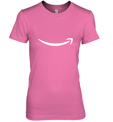 Smile Shirt  White Logo Women's Premium T-Shirt Women's Premium T-Shirt - belovedtshirt