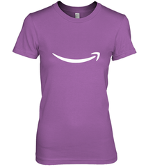 Smile Shirt  White Logo Women's Premium T-Shirt Women's Premium T-Shirt - belovedtshirt