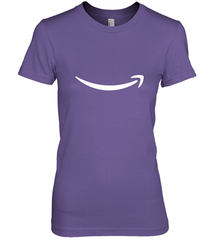Smile Shirt  White Logo Women's Premium T-Shirt Women's Premium T-Shirt - belovedtshirt