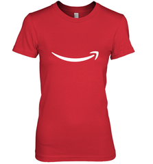 Smile Shirt  White Logo Women's Premium T-Shirt Women's Premium T-Shirt - belovedtshirt