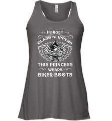 Forget glass slippers this princess wears biker boots Women's Racerback Tank Women's Racerback Tank - belovedtshirt