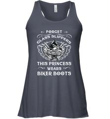 Forget glass slippers this princess wears biker boots Women's Racerback Tank Women's Racerback Tank - belovedtshirt