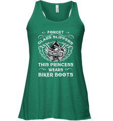 Forget glass slippers this princess wears biker boots Women's Racerback Tank Women's Racerback Tank - belovedtshirt