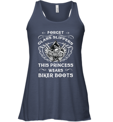Forget glass slippers this princess wears biker boots Women's Racerback Tank Women's Racerback Tank - belovedtshirt