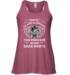 Forget glass slippers this princess wears biker boots Women's Racerback Tank Women's Racerback Tank - belovedtshirt