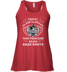 Forget glass slippers this princess wears biker boots Women's Racerback Tank Women's Racerback Tank - belovedtshirt